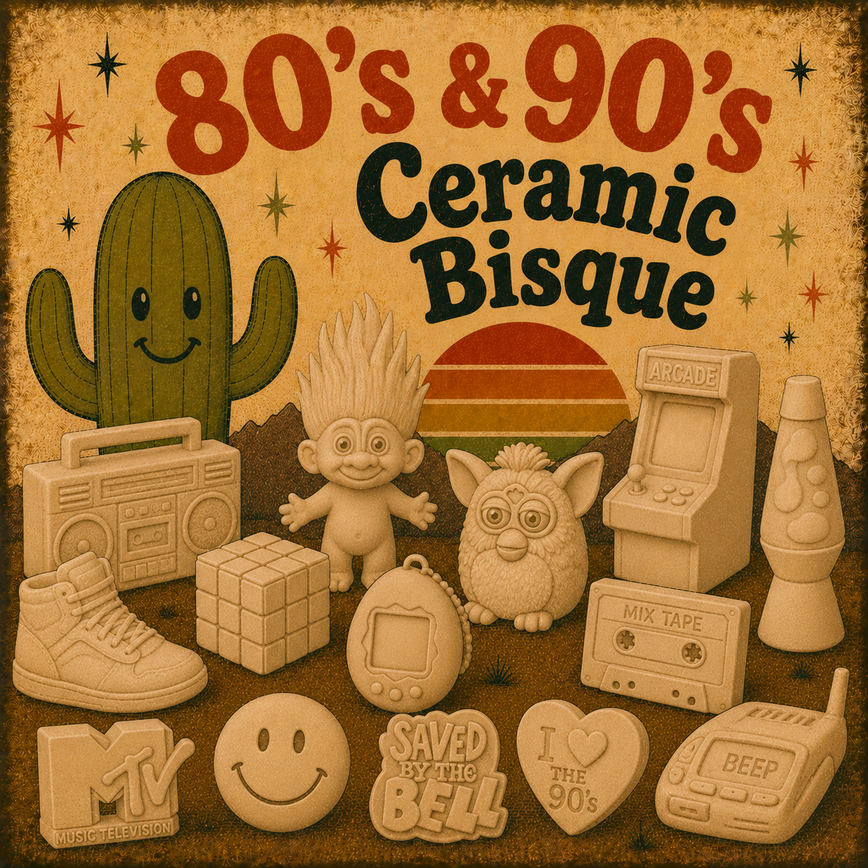 80's & 90's Ceramic Bisque