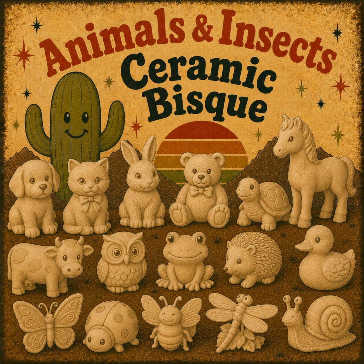 Animals & Insects Ceramic Bisque