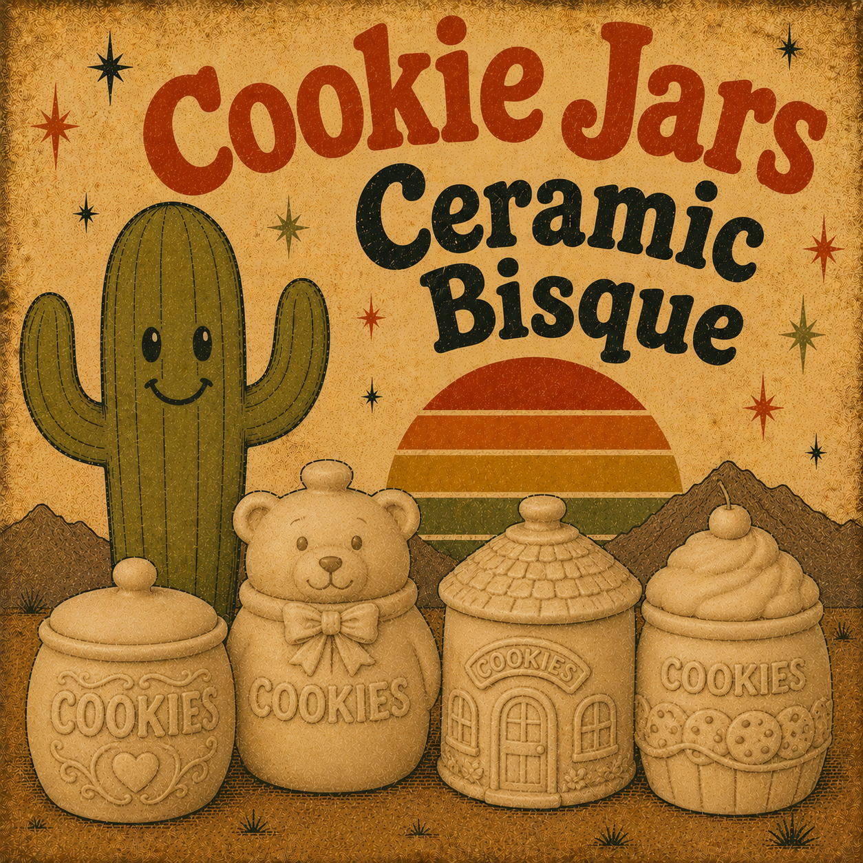 Cookie Jars Ceramic Bisque
