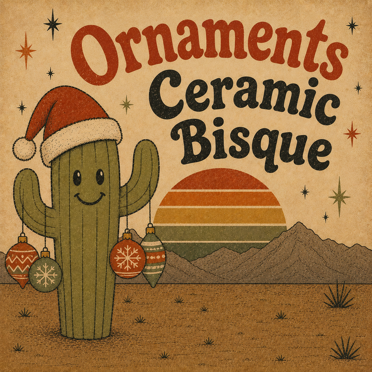 Ornaments Ceramic Bisque