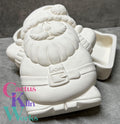 Christmas Santa Claus Trinket Box - Ceramic Bisque PYOP