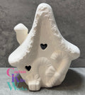 Christmas Candy Tea Light House - Ceramic Bisque PYOP