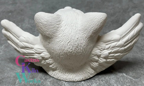 Cat Angel Shelf Sitter - Ceramic Bisque PYOP