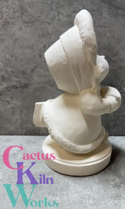 A Christmas Carol Fran Ice Skating - Ceramic Bisque PYOP