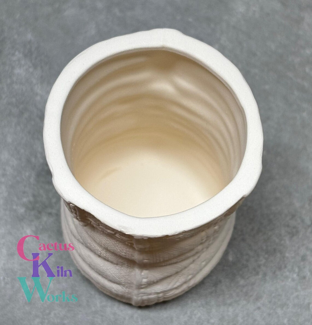 Denim Jeans Pencil Cup - Ceramic Bisque PYOP