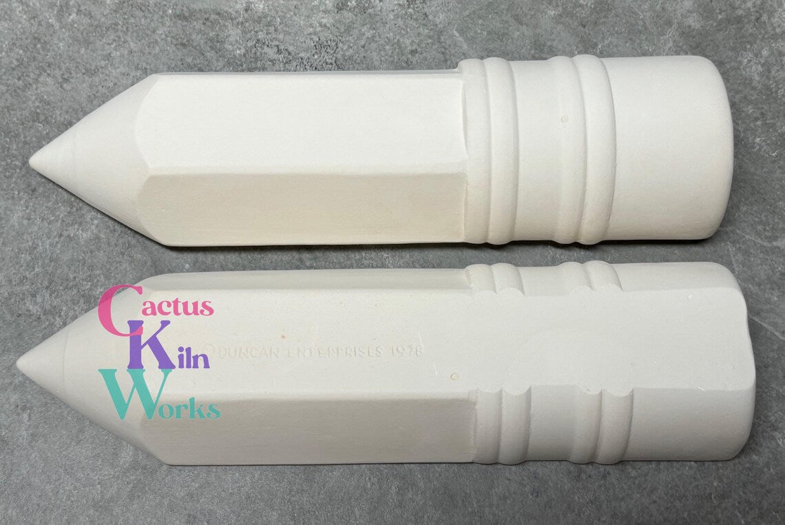 School Pencil Trinket Box - Ceramic Bisque PYOP
