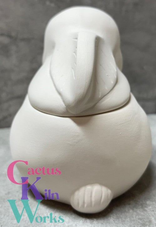 Baby Bunny Rabbit Trinket Box - Ceramic Bisque PYOP