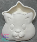 Kitty Cat with Tongue Sticking Out Trinket Box - Ceramic Bisque PYOP
